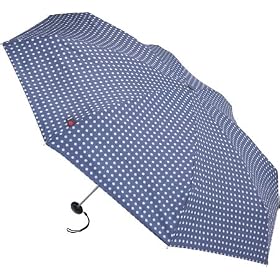 Knirps FiberLine X1 �܂肽���ݎP Navy Dot KNX04N