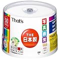 ���z�U�d�� That's DVD-R�f�[�^�p 16�{��4.7GB �ʐ^�掿���C�h�v�����^�u�� �X�s���h���P�[�X50���� DR-47WSY50BN