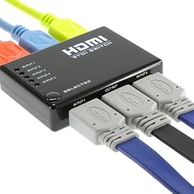 1080p�ɂ��Ή� 5����1�o�� �����R���t�� �R���p�N�gHDMI�Z���N�^�[ Donya�_�C���N�g DN-HDMI5PRC