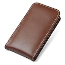 PDAIR レザーケース for iPhone 4S / 4 バーティカルポーチタイプ(ブラウン) PALCIPOHN4V/BR