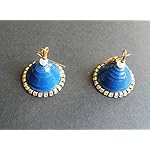 Quilling Jhumki Earrings - Blue
