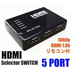 5�|�[�g�ؑց@1.3b�Ή��@HDMI�Z���N�^�[�@�����R���t��