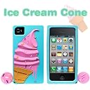Case-mate iPhone 4/4S用 ソフトケース クリーチャーズ アイスクリーム ターコイズ CM019528