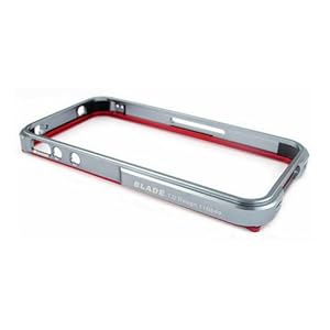【クリックで詳細表示】BLADE for iPhone4 ケース - Silver/Red 05P4BLAD-SVRD