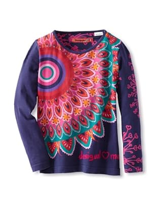Desigual Girl's Long Sleeve Tee (Navy)