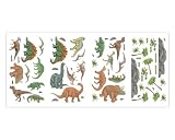  Realistic Dinosaur Island Palm Tree Wall Sticker Decor