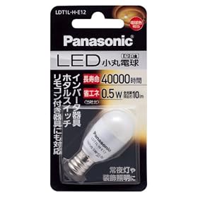 Panasonic LED�d��(E12�����E���ۓd��T�`�E10���[�����E�d���F����)LDT1LHE12
