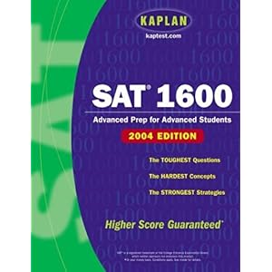 【クリックで詳細表示】SAT 1600， 2004 Edition (Kaplan SAT 2400) [ペーパーバック]