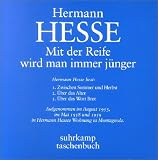 [B&uuml;cher] Mit der Reife wird man immer jünger: Betrachtungen und Gedichte über das Alter