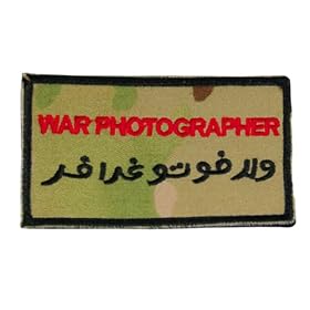 ���J�����}�� "WAR PHOTOGRAPHER" PRESS �p�b�` �}���`�J��
