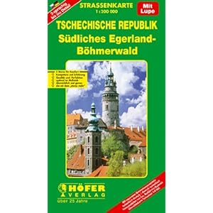 【クリックで詳細表示】Hoefer Tschechische Rep. CS004. Suedliches Egerland 1 ： 200 000. Strassenkarte [地図]