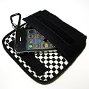 suono ハンドメイド iPhone4S ファブリックケース（ブラック・チェッカー）