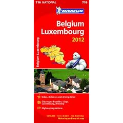 Belgium & Luxembourg 2012 National Map 716 (Michelin National Maps)