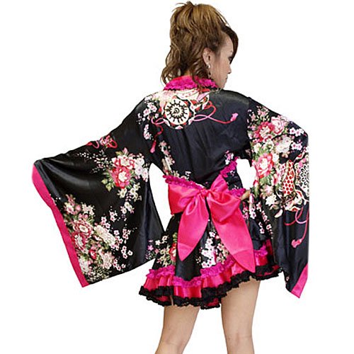 <em>乙女</em>心をくすぐる<em>Cute</em>フレア花魁系着物ドレ