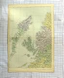  ANTIQUE MAP c1790-c1900 SCOTLAND ISLE SKYE RUM MINCH