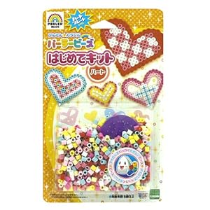 【クリックで詳細表示】パーラービーズ はじめてキット ハート 500P 52847