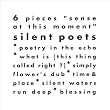 6 pieces �gsense at this moment�h