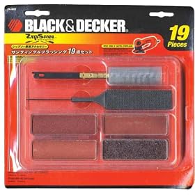 BLACK&DECKER �T���f�B���O&�u���b�V���O19�{�Z�b�g Z-74-692