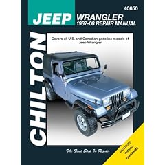 Chilton's Jeep Wrangler 1987-08 Repair Manual (Chilton's Total Car Care Repair Manual)