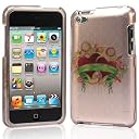 Plastic Case For iPod Touch 4 　プラスチックケース二つパーツタイプ　 (505-11)　液晶保護フィルム　USB充電ケーブル付　（全17タイプ）