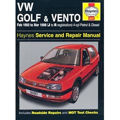 Vw Golf and Vento Service and Repair Manual : Petrol and Diesel 1992 to 1998 (Haynes Service & Repair Manuals)
