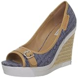 Calvin Klein Jeans Edolie Washed Canvas Logo/Vacchetta, Sandales femmes