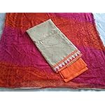 Jacquard cotton dress material with dupatta