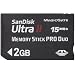 SanDisk UltraII �������[�X�e�B�b�NPRO Duo 2GB �]�����x15MB/Sec SDMSPDH-002G-J61