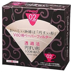 【クリックで詳細表示】ハリオ V60用ペーパーフィルター02M 1-4杯用 100枚箱入 VCF-02-100MK