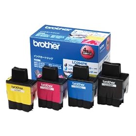 BROTHER �C���N�J�[�g���b�W LC09�C���N4�F(BK, C, M, Y)�p�b�N LC094PK