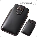 iPhone4/4S スリーブタイプレザージャケット/ブラック