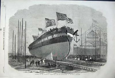  1861 進水陛下の蒸気ラムのフリゲート艦の抵抗