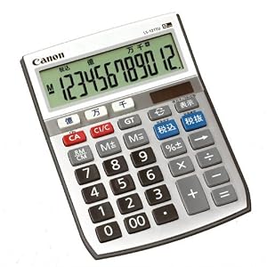 【クリックで詳細表示】CANON 電卓千万単位シリーズ 12桁 LS-121TU