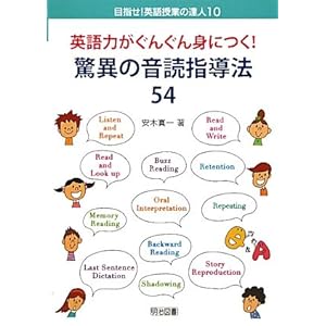 【クリックで詳細表示】英語力がぐんぐん身につく！驚異の音読指導法54 (目指せ！英語授業の達人 10) [単行本]