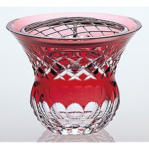 【クリックで詳細表示】カガミクリスタル ローズボール(フラワーネット付) F439-753-CAU F439-753-CAU