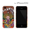 �N���G�C�^�[�V���[�Y iPhone4/4S �P�[�X �{�G�N/�}�W�J���L�m�R