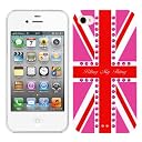 Bling My Thing iPhone 4S/4 Hot Pink Union Jack Fuchsia