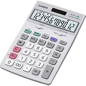 CASIO �W���X�g�^�C�v�d�� 12�� JW-20A-N (�G�R�d�l ����\�����Ԍv�Z)