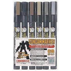 GUNDAM MARKER �E�F�U�����O�}�[�J�[6�F�Z�b�g