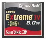  SanDisk コンパクトフラッシュ EXTREMEIV 8GB SDCFX4-8192-903