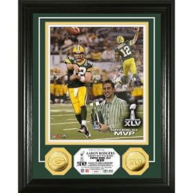 (�n�C�����h�~���g)The Highland Mint NFL �O���[���x�C�E�p�b�J�[�Y #12 �A�[�����E���W���[�X Super Bowl XLV Champions MVP �t�H�g�~���g -