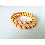 Yellow and pink Bangle Set of 2