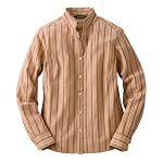 Eddie Bauer(エディー・バウアー) 長袖モールドビーストライプラッフルシャツ
