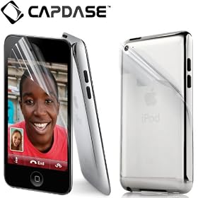 CAPDASE iPod touch 4th Generation BodiFender FB �N���A�[�E���� �t���ی�V�[�g ARiS & �N���X�^���E�N���A�[�{�̕ی�t�B���� �{�f�B�t�F���_�[ Aumi �Z�b�g SPIPT4-SC