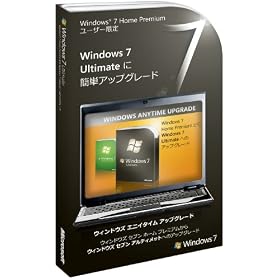 Windows Anytime Upgrade�p�b�N Home Premium����Ultimate