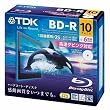 TDK �^��p�u���[���C�f�B�X�N BD-R 25GB 1-6�{�� �z���C�g���C�h�v�����^�u�� 10���p�b�N 5mm�X�����P�[�X BRV25PWC10A
