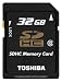 TOSHIBA SDHC�������J�[�h Class10 32GB SD-BX32GWF [�t���X�g���[�V�����t���[�p�b�P�[�W(FFP)]
