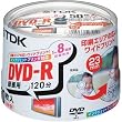 TDK DVD-R�^��p 1-8�{���Ή��z���C�g�v�����^�u��(���C�h)50���p�b�N[DVD-R120PWDX50PK]