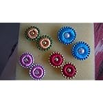 Silk Thread Fashion Stud Earring