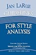 Jan Larue Guidelines for Style Analysis: Models for Style Analysis, a Companion Text (Detroit Monographs in Musicology)
